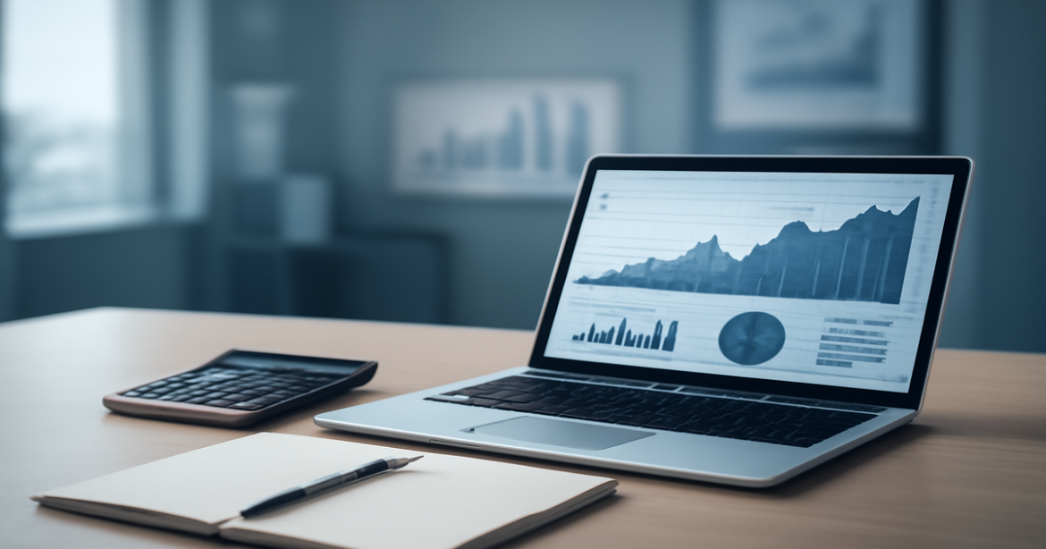 A professional workspace showcasing РКО for effective financial management and business control.