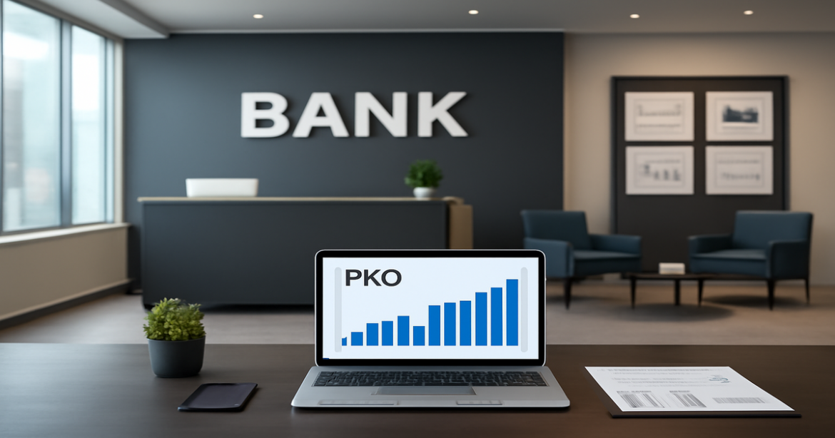 Professional banking environment representing RKO and financial success in business.