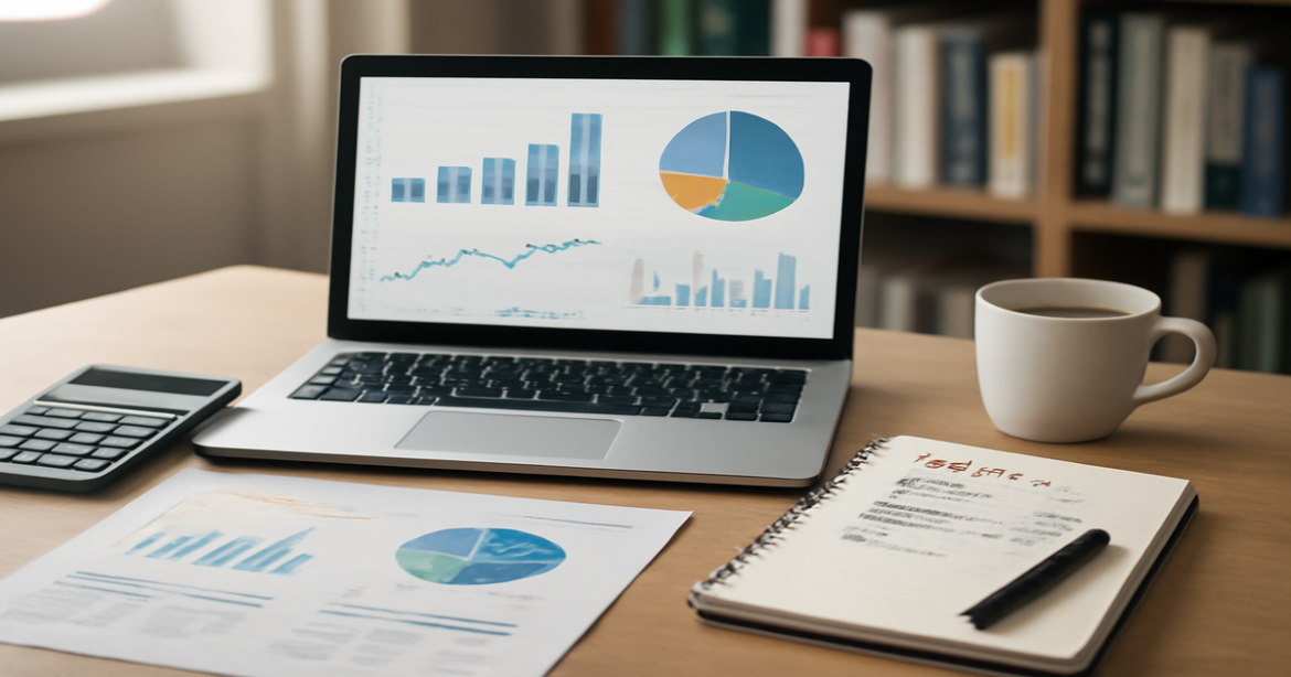 An inspiring workspace image representing финансовая грамотность and personal finance management.