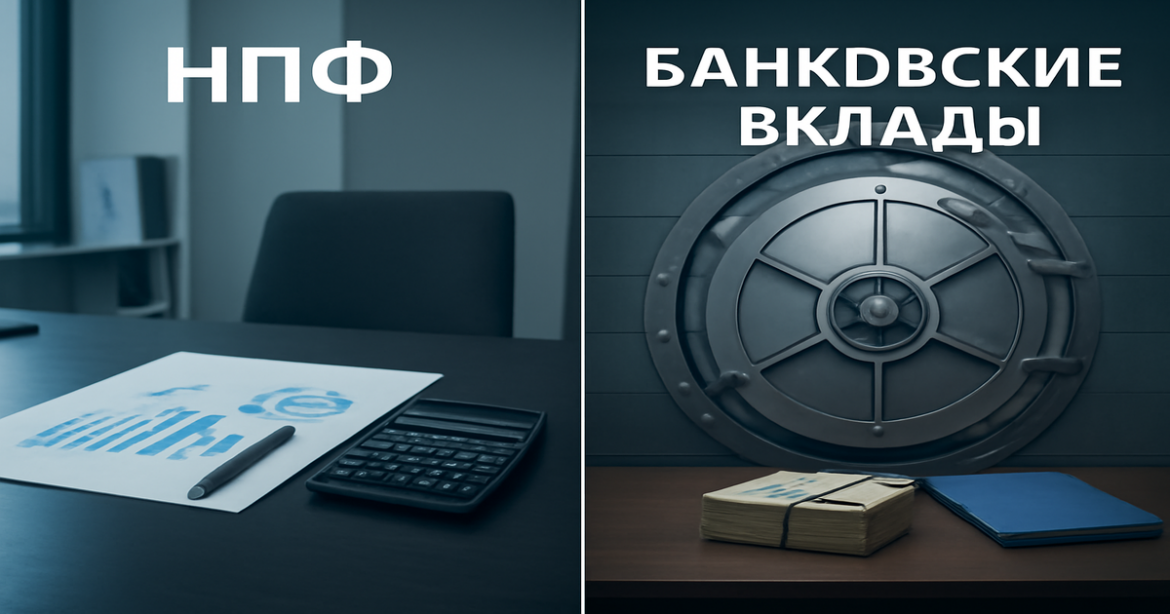 Image comparing НПФ vs банковские вклады: что выгоднее for investors in finance.
