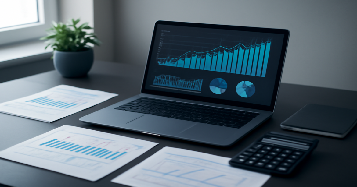 Professional image depicting financial planning tools for achieving financial independence.