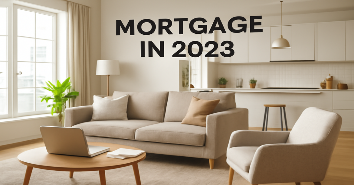 Modern apartment interior representing ипотека and home ownership in 2023.
