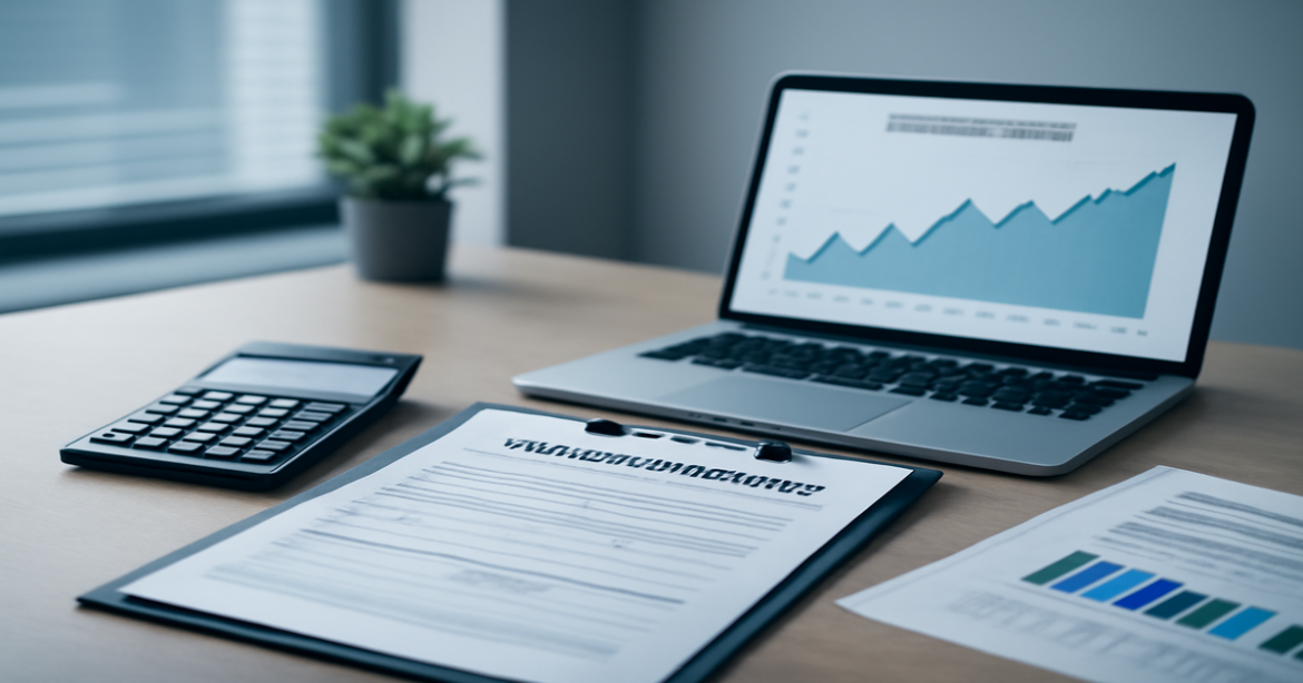 Professional image illustrating mortgage documents and financial charts for mortgage borrowers in 2023.