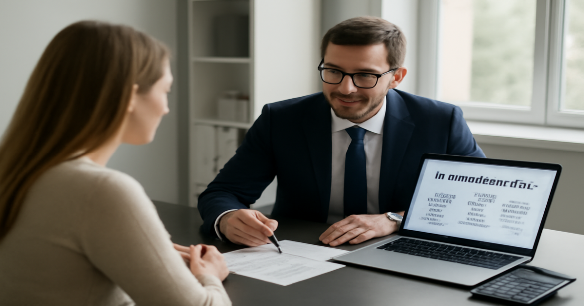 Professional image illustrating выбор ипотеки in a modern financial setting.
