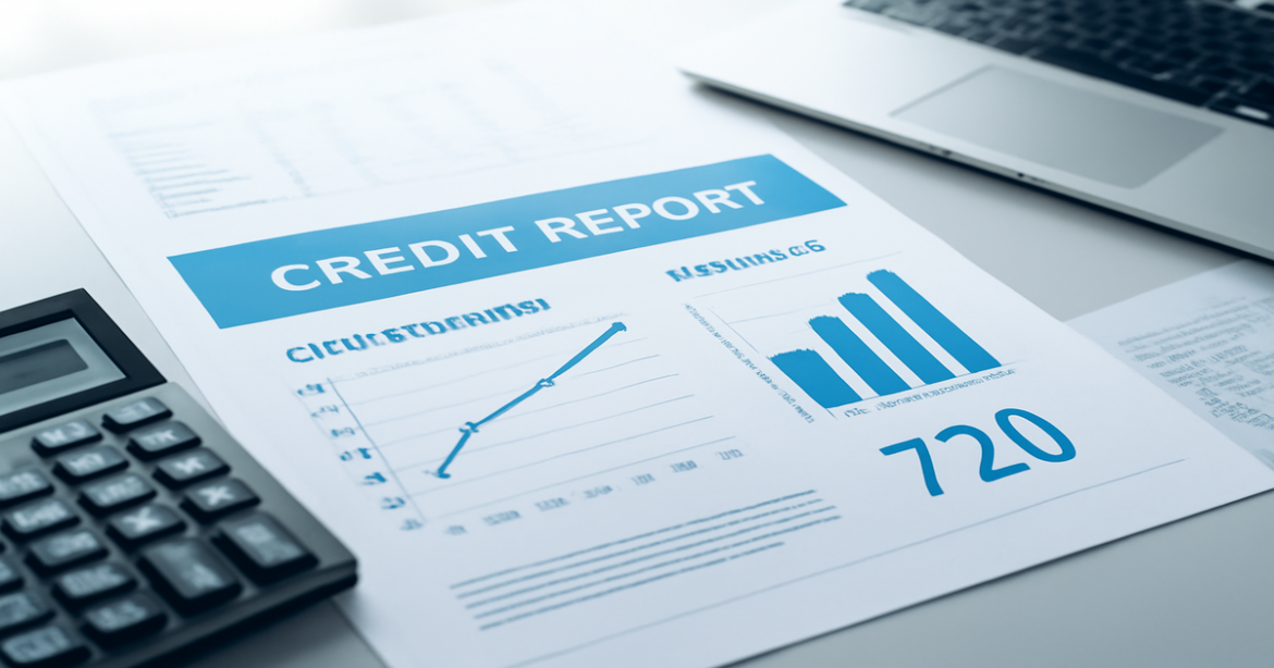 A professional image illustrating strategies to improve кредитная история in finance.