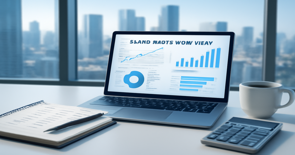 Professional workspace image featuring investment products and financial tools for effective financial management.