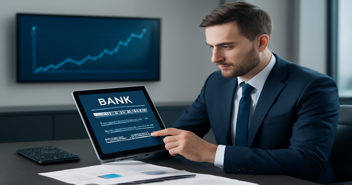 Professional image illustrating выбор банковского вклада with modern banking elements and a trustworthy atmosphere.