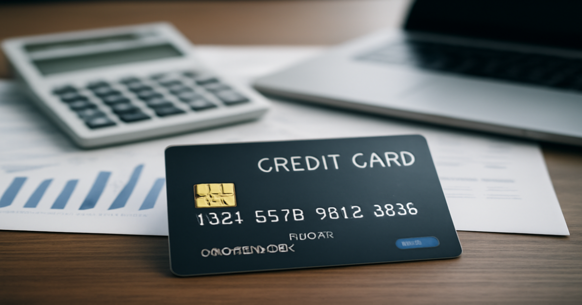 A professional image of a credit card on a desk, symbolizing smart financial choices.