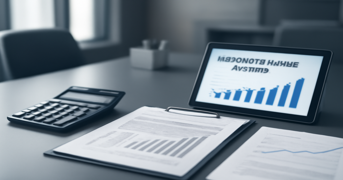 Professional image illustrating накопительные вклады in a modern bank office environment.