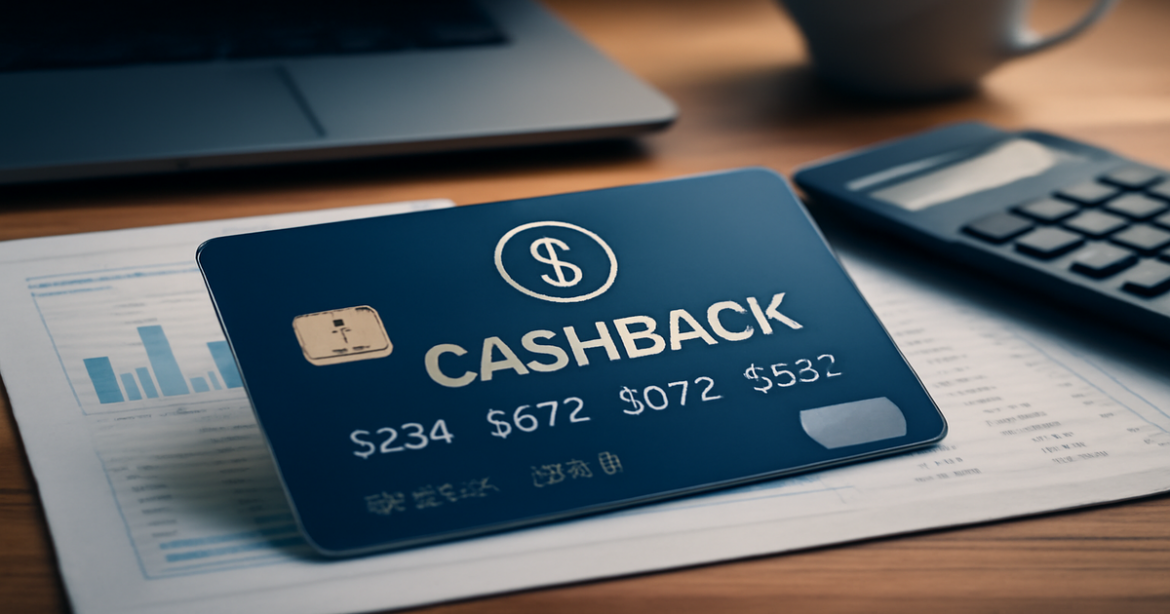 Close-up of a кредитные карты с кэшбэком on a desk, symbolizing financial savvy and cashback benefits.