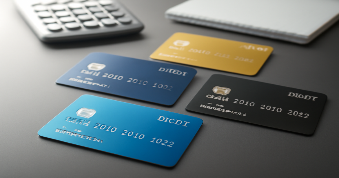 Explore the best debit cards for 2023 in this professional finance image.