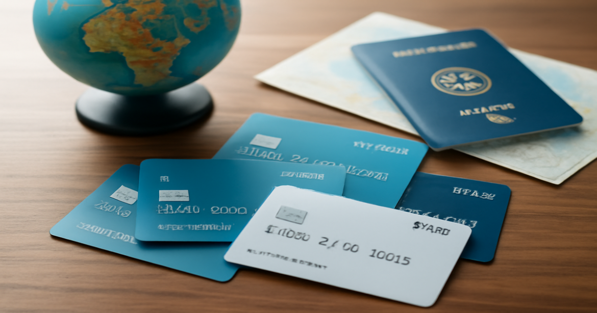 Explore the best debit cards for travel in 2023 with our professional image showcasing travel essentials.