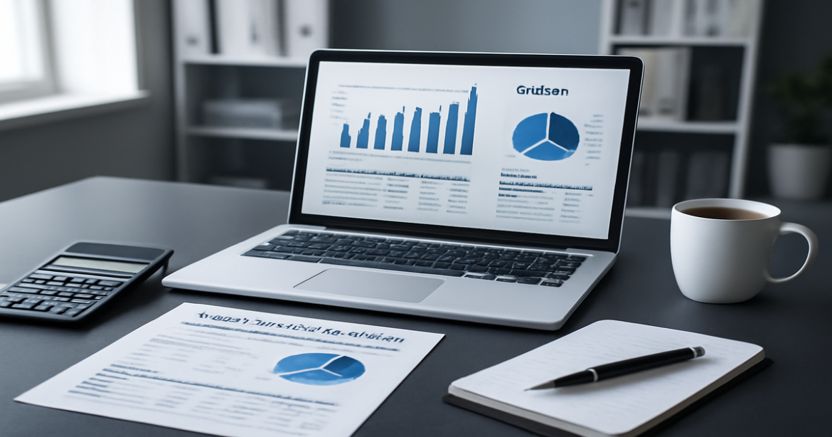 Image depicting effective планирование бюджета with financial tools in a professional workspace.