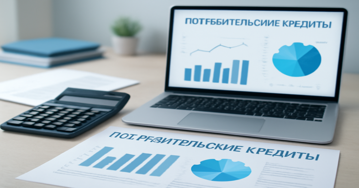 Image of tools for analyzing потребительские кредиты, showcasing finance and banking themes.