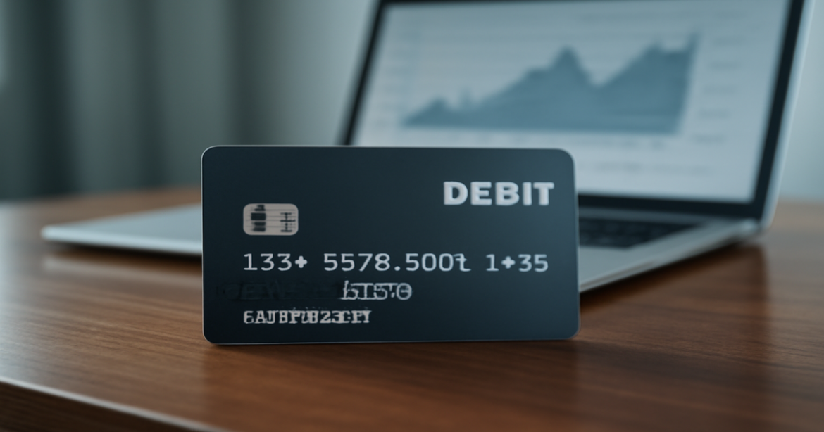 A professional image showcasing a debit card, highlighting its benefits for financial management.