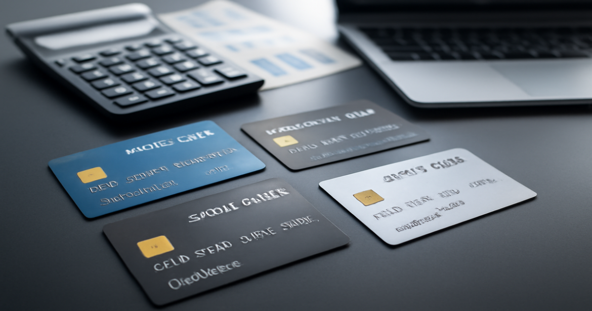 Explore виды кредитных карт with this professional finance image showcasing their diverse designs.