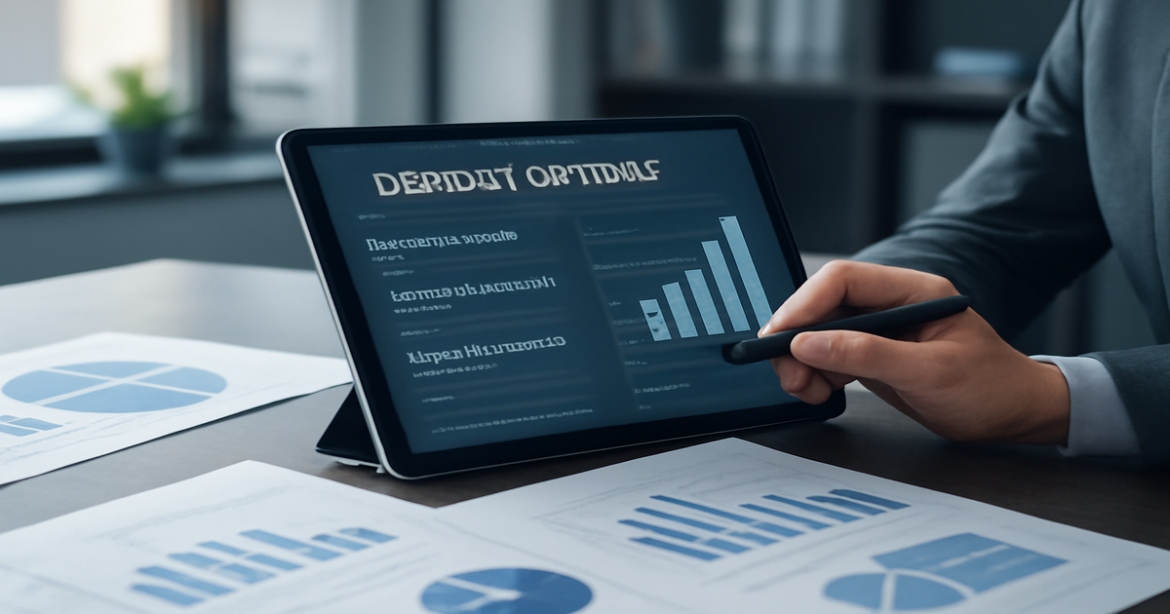 High-quality image depicting a financial advisor analyzing вклад options for better deposits.