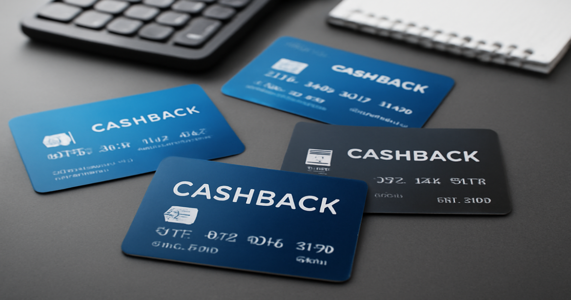 A professional image of debit cards with cashback features, showcasing banking and finance themes.