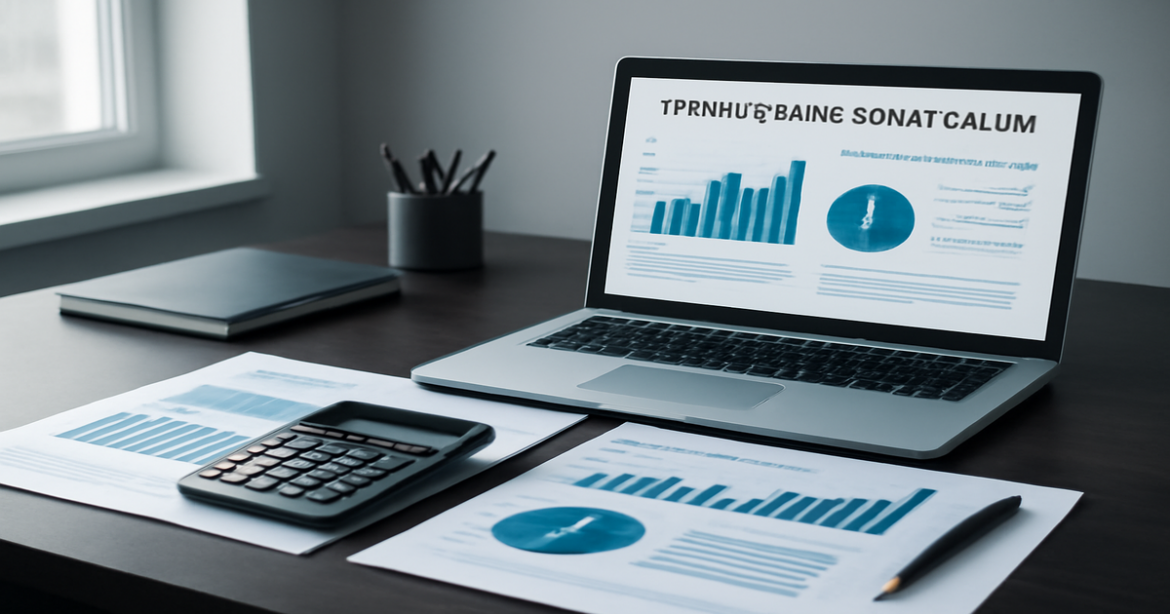 Professional image of a workspace focused on управление финансами and financial planning.