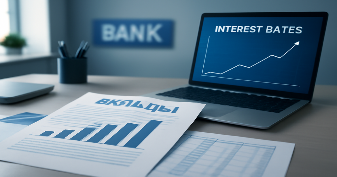 Professional image related to вклады, showcasing banking and finance elements in a modern office setting.