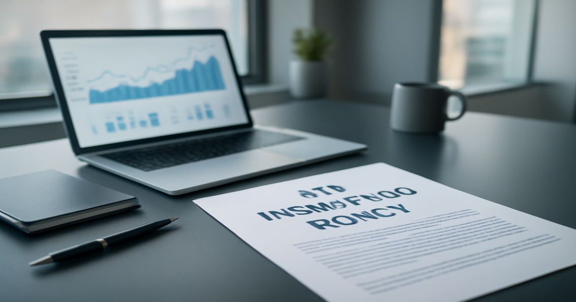 Professional image illustrating страхование жизни in a finance-oriented office environment.