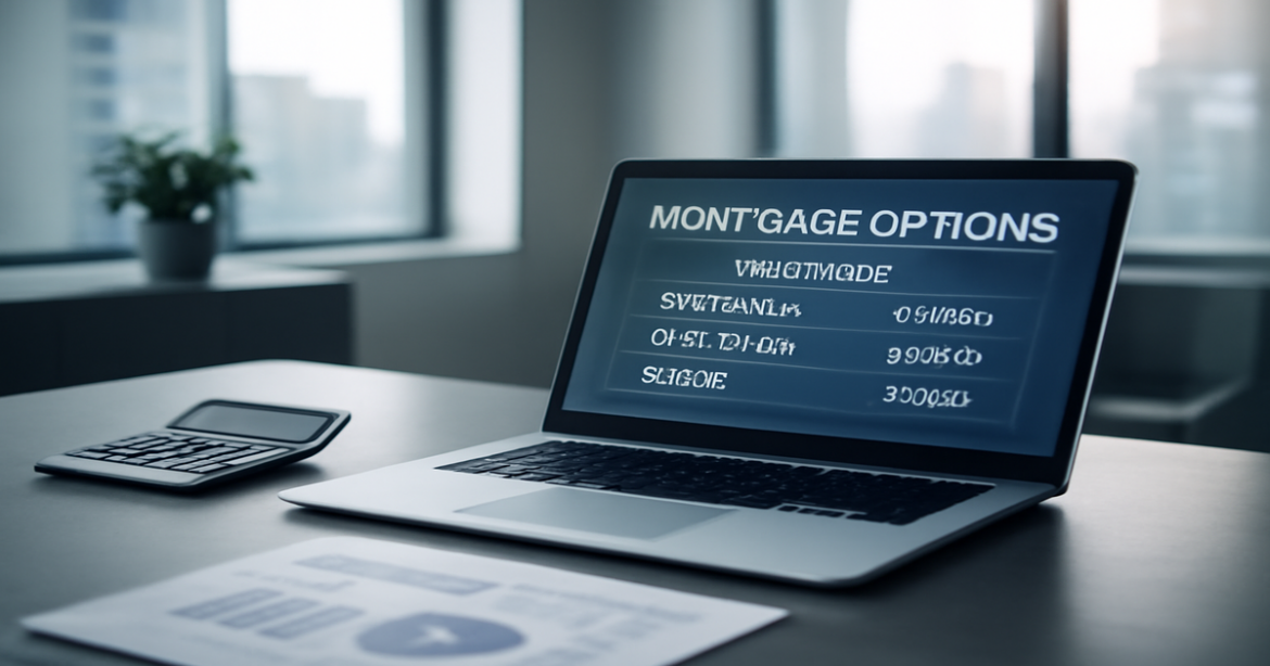 Professional image of a mortgage office environment showcasing mortgage options for 2023.