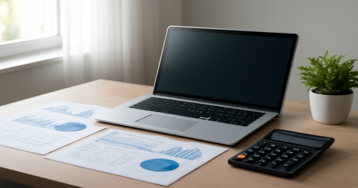 Professional workspace image illustrating финансовая грамотность with financial tools and documents.