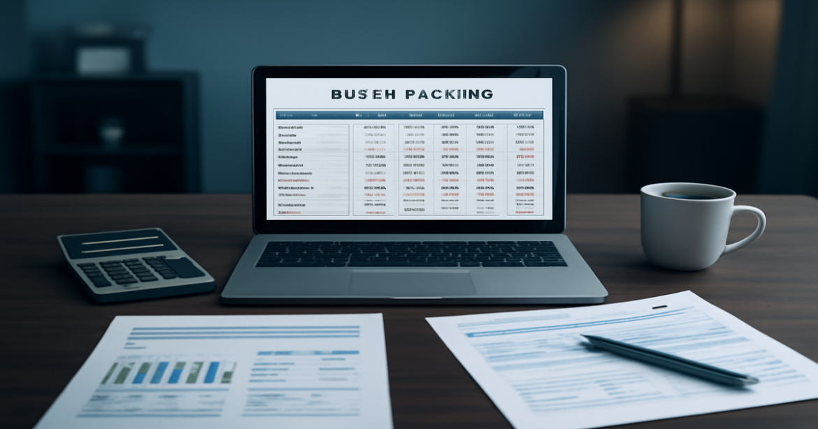 A professional workspace illustrating финансовая грамотность and budget management tools.