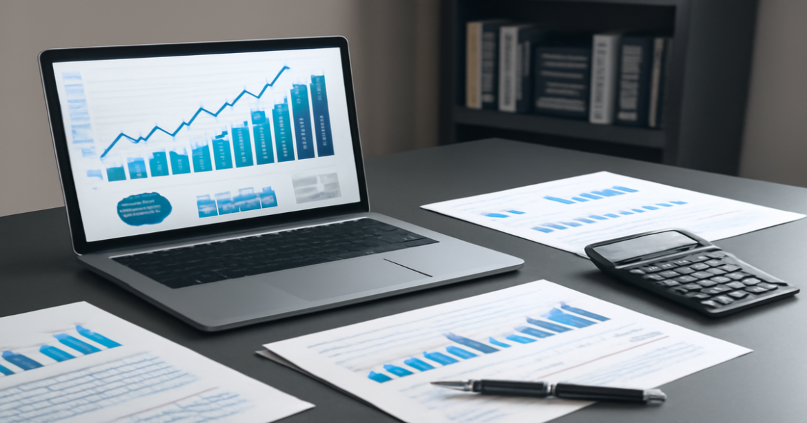 Professional image illustrating финансовое планирование with finance tools and documents.