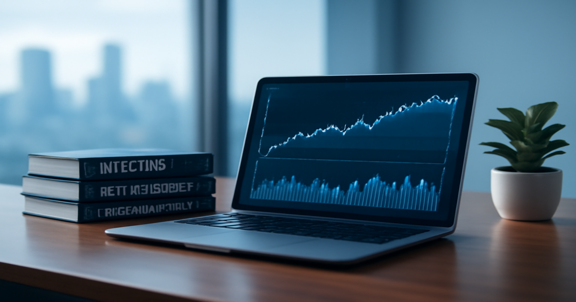 Professional image of a finance workspace emphasizing инвестиции and capital growth.