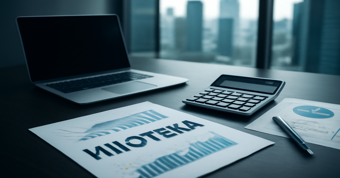 Professional office scene illustrating the process of ипотека for home buying in 2026.
