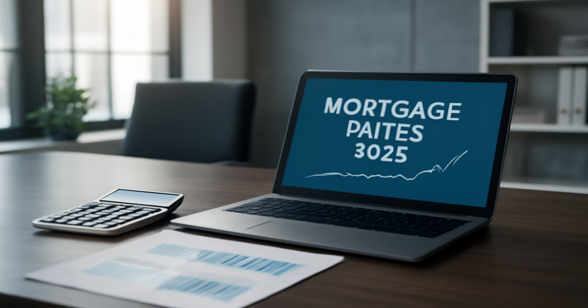 Professional image illustrating mortgage application process in a modern banking environment.