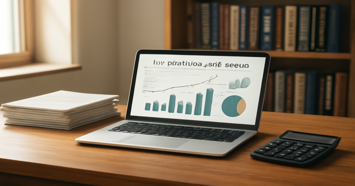 Professional image illustrating потребительский кредит and financial literacy in a workspace.