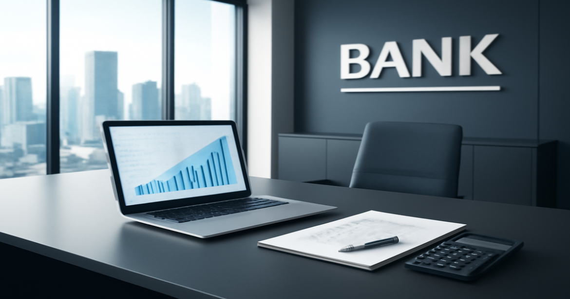 Professional banking image for RKO services, showcasing a modern office environment.