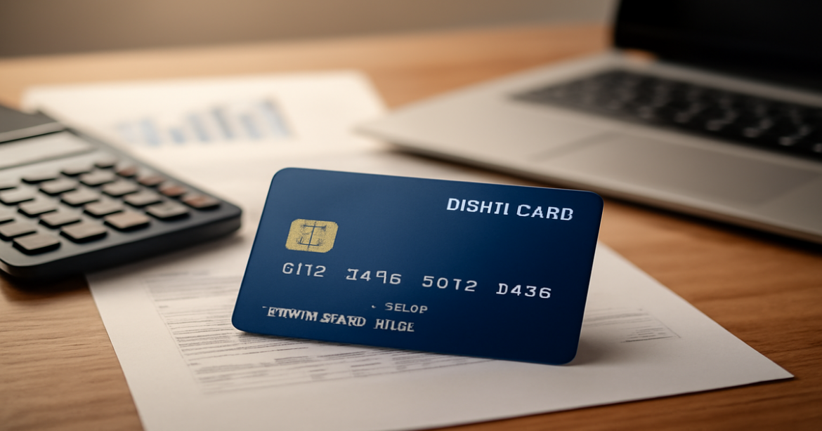 A professional image of a debit card on a desk, symbolizing smart financial choices.