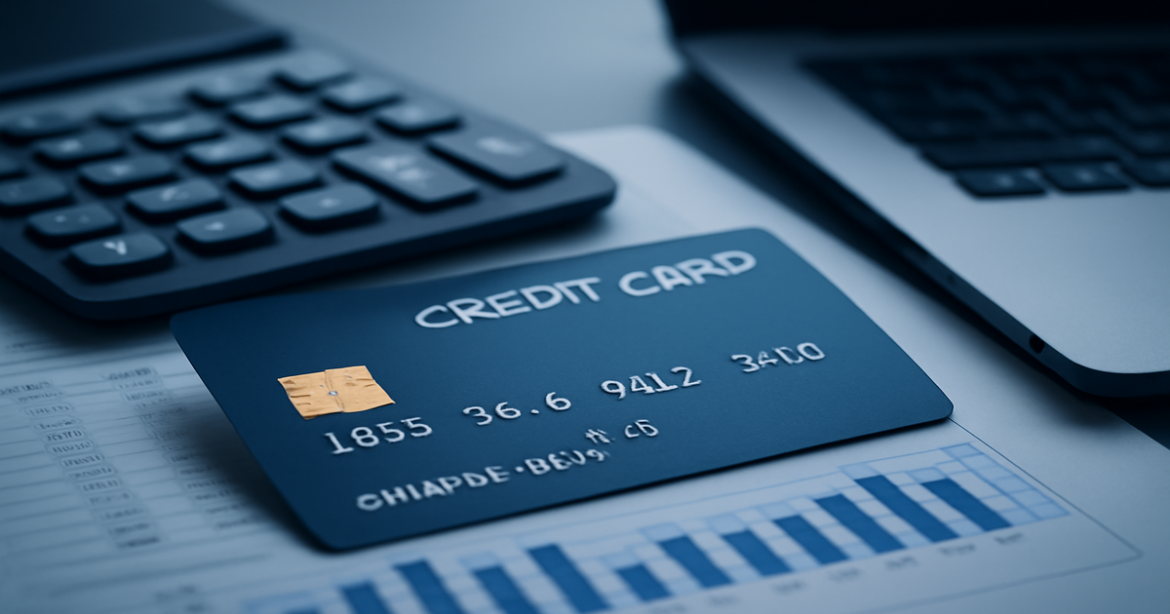 Professional image of a кредитная карта on financial documents, symbolizing smart financial choices.