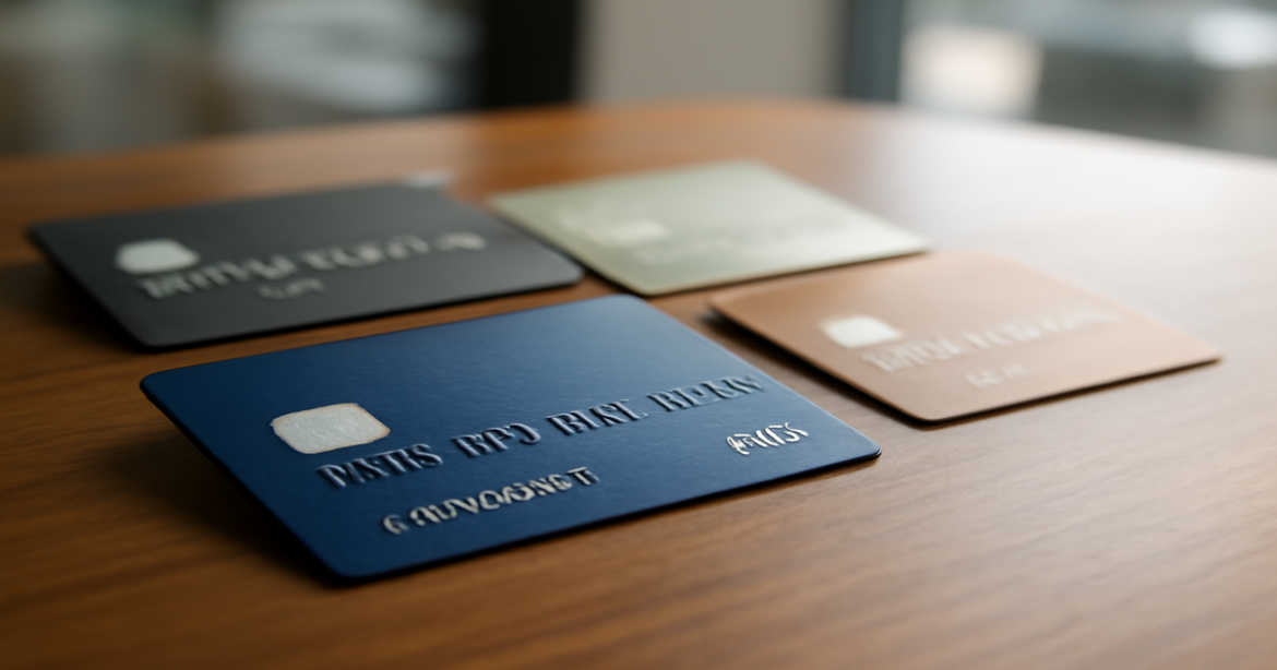 Explore лучшие дебетовые карты for everyday expenses in this professional finance-themed image.