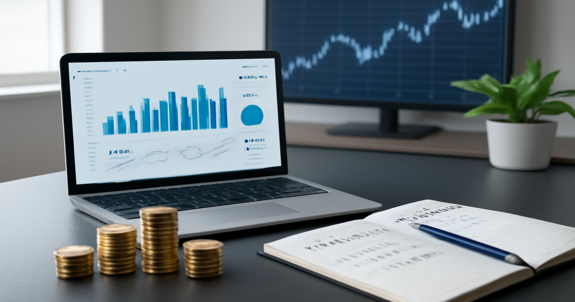 Professional image depicting investments, finance, and money management for financial literacy.