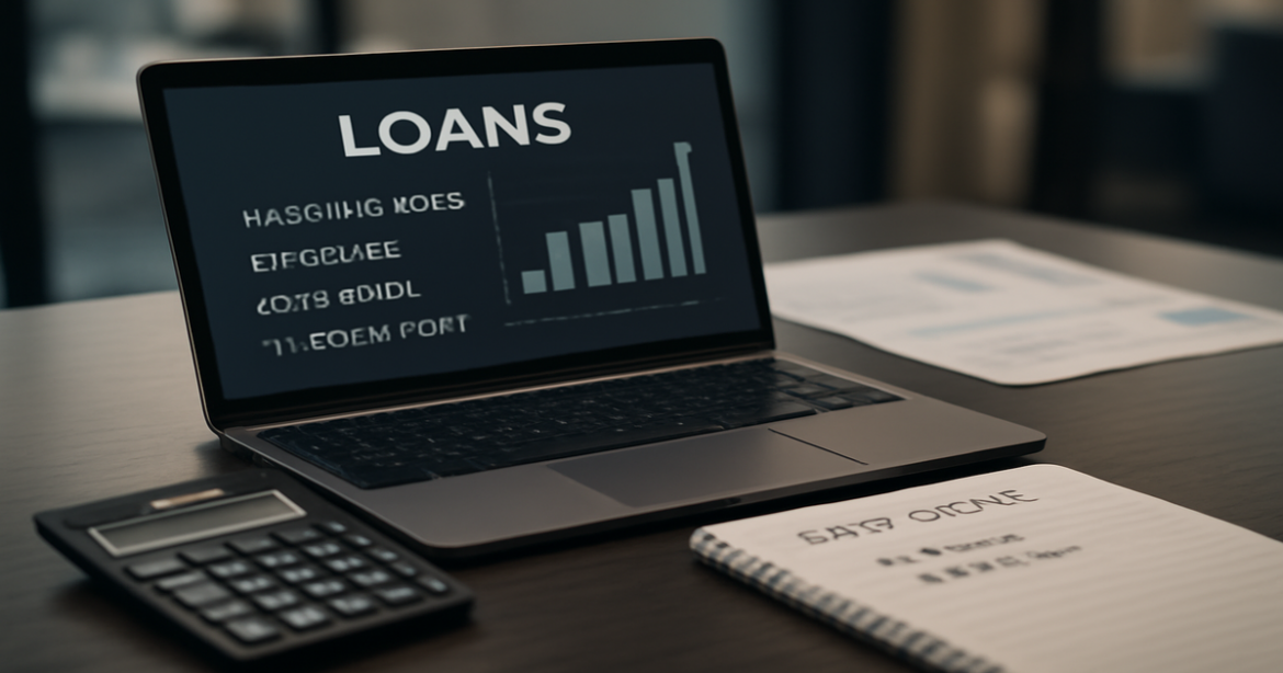 Explore the various типы кредитов with this professional finance-themed image.