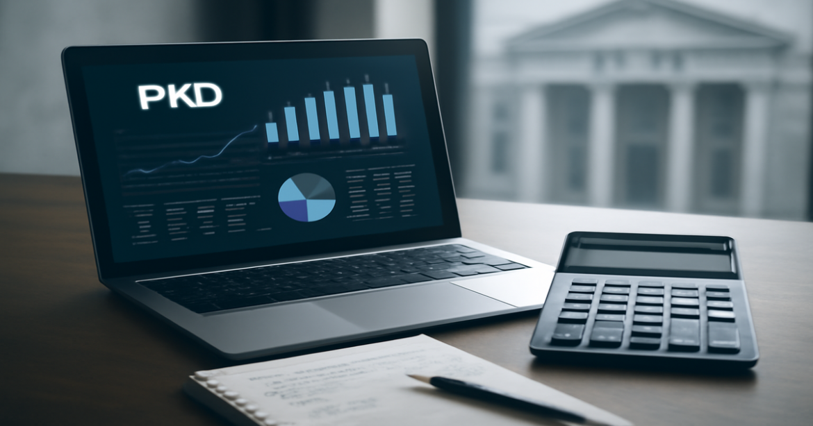 Professional image depicting РКО benefits in finance with graphs and banking elements.
