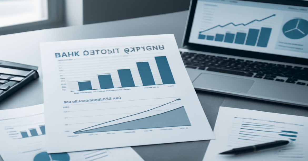 Comparison of bank deposits for благосостояние in 2026, featuring financial charts and professional setting.