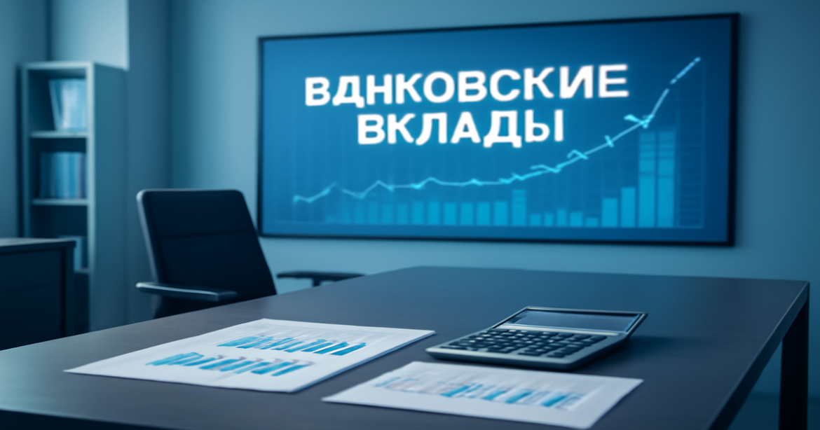 A professional bank office scene illustrating банковские вклады and financial growth.