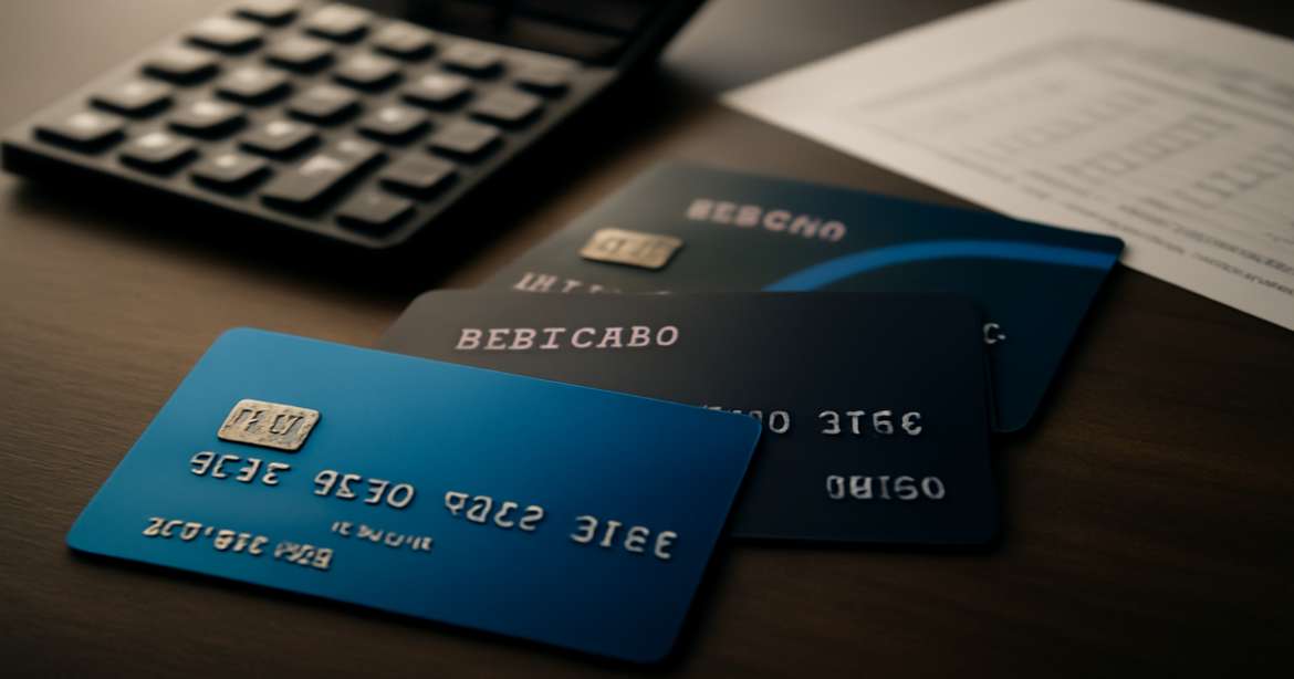 A collection of debit cards on a table, illustrating options for everyday expenses in 2026.
