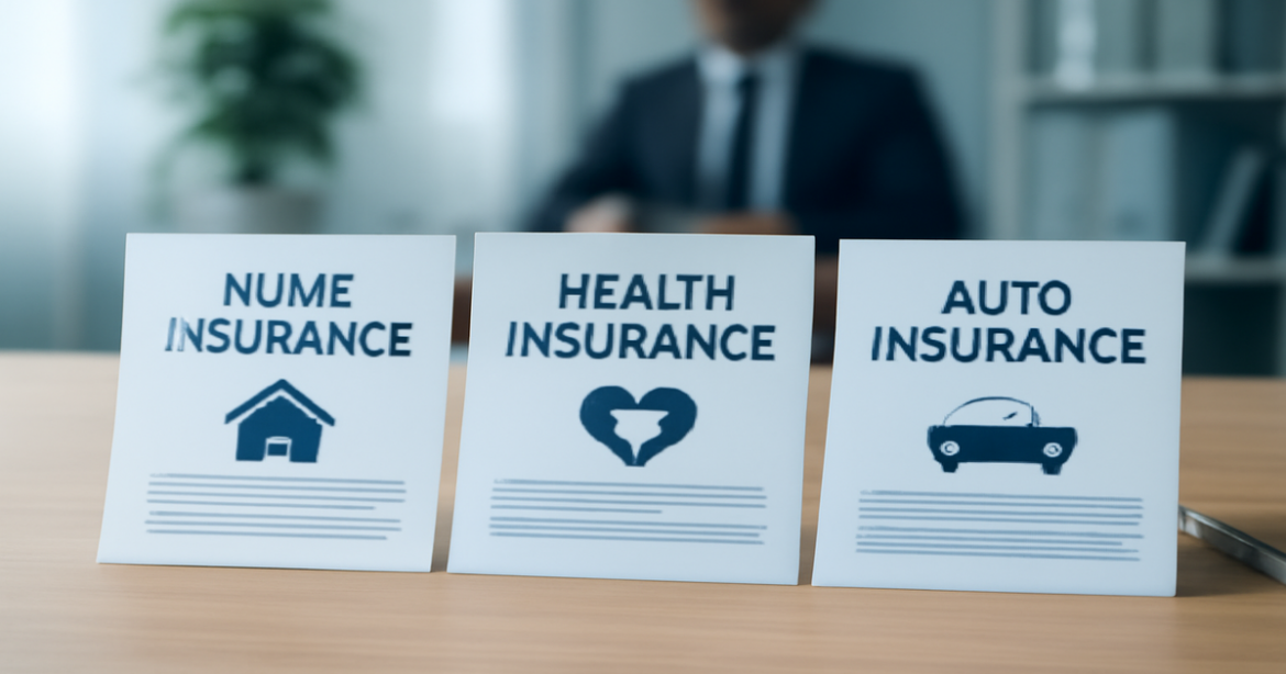 Explore виды страховки with a professional image showcasing various insurance options and documents.