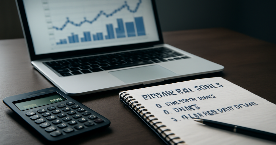A professional image depicting financial planning tools and workspace, highlighting the importance of финансовое планирование.