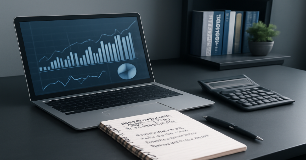 A professional workspace image illustrating финансовые советы для инвесторов with financial tools and resources.