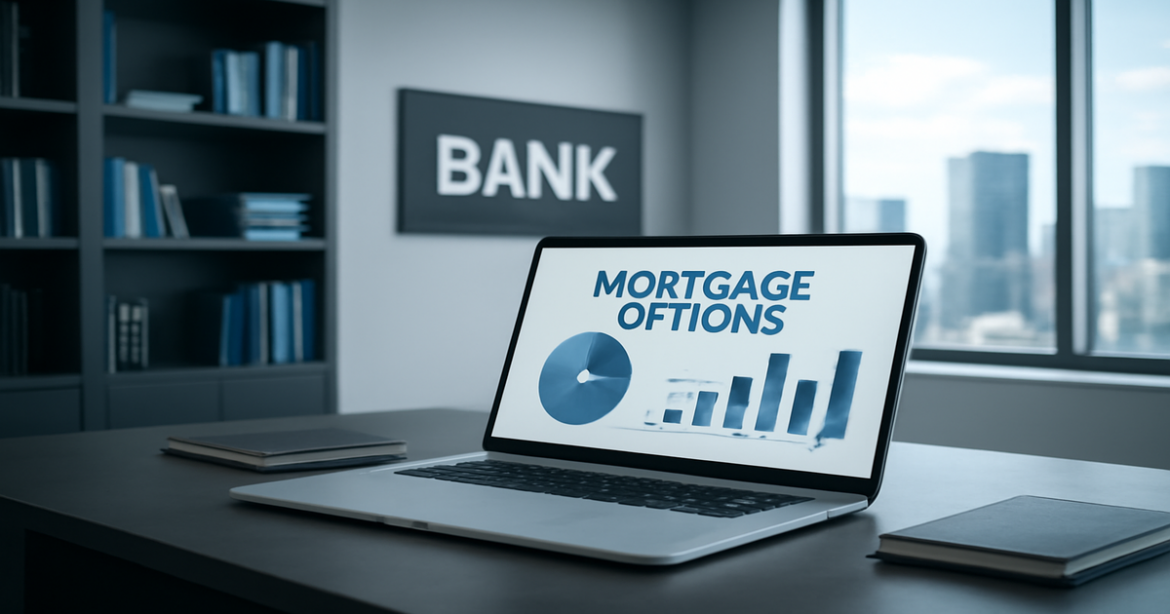 Professional image illustrating выбор ипотечного кредита in a banking environment.