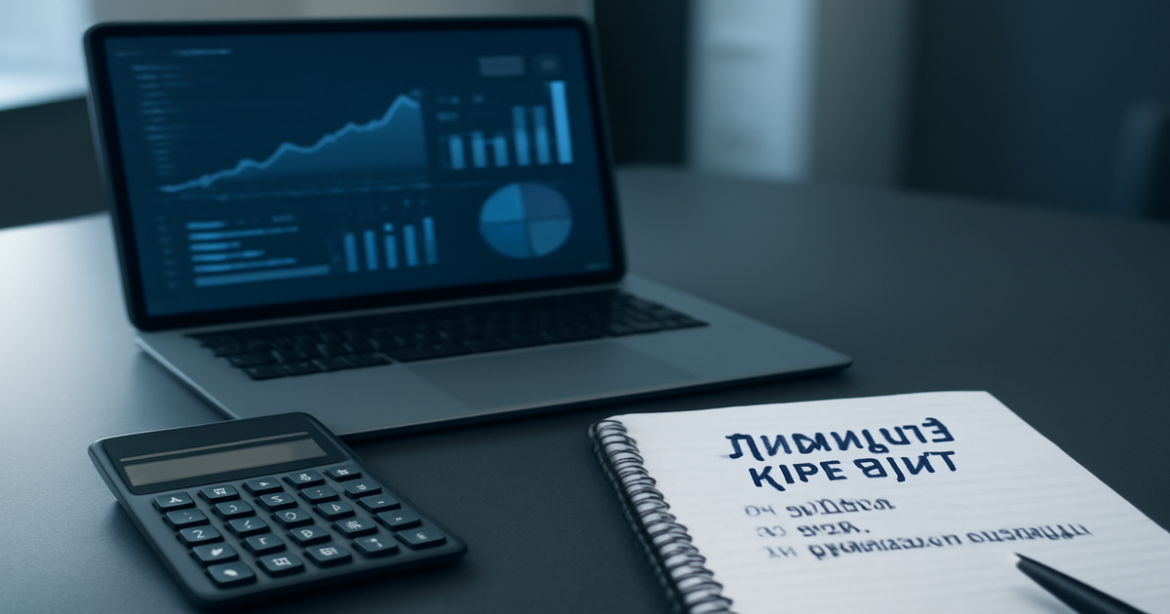 Professional workspace image illustrating personal credit (личный кредит) decision-making process.