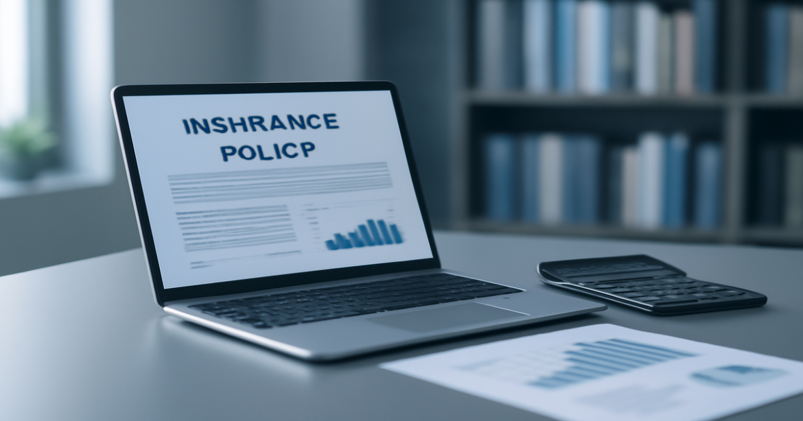 Professional image illustrating страхование in a modern office setting focused on financial security.