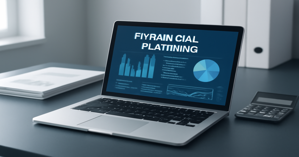 A professional image illustrating financial planning with modern tools for daily budget management.